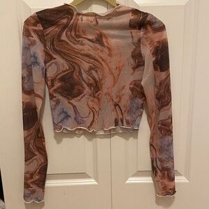 Mesh Marbly Top